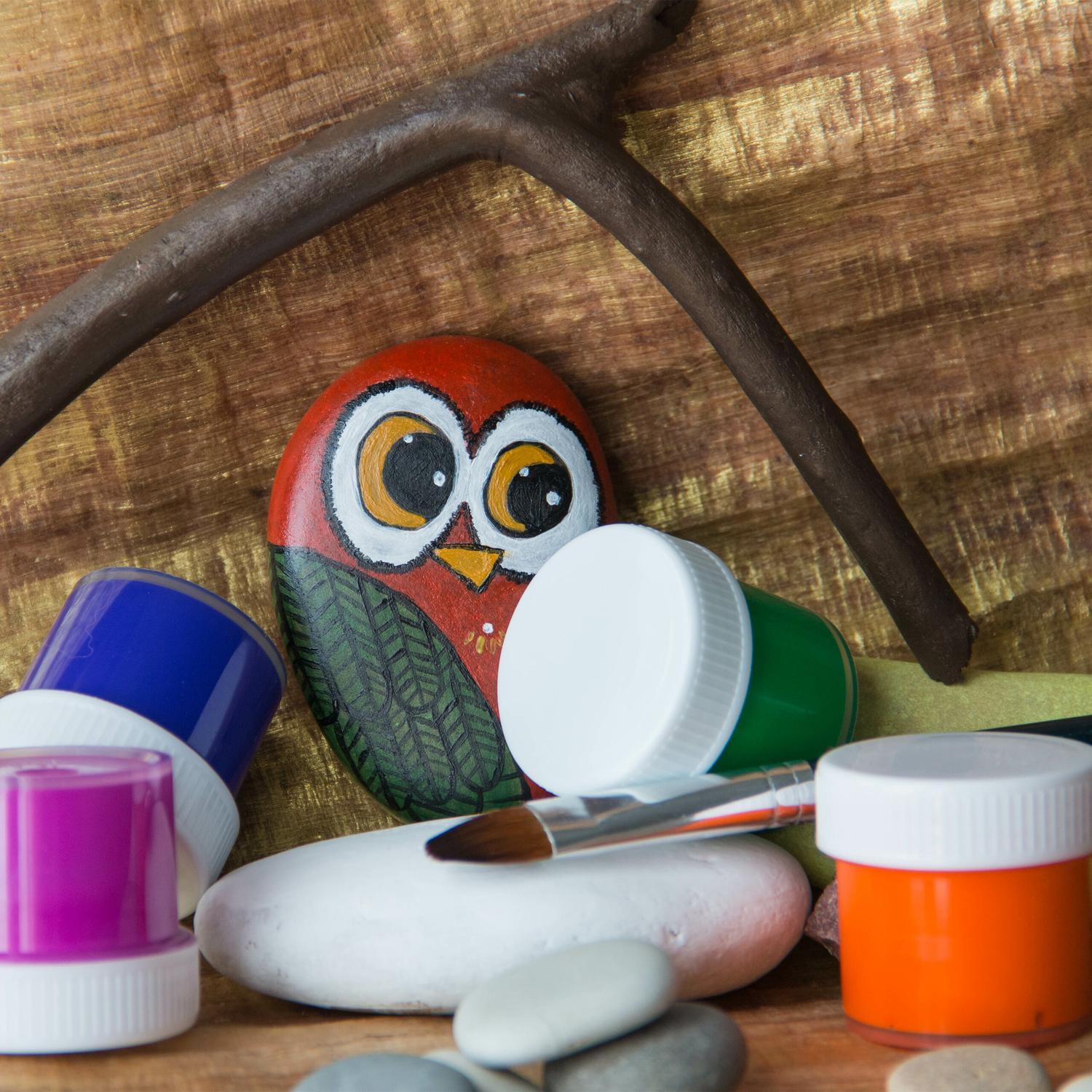 Northix Dekorative Kieselsteine für Kunstprojekte, Bastelarbeiten