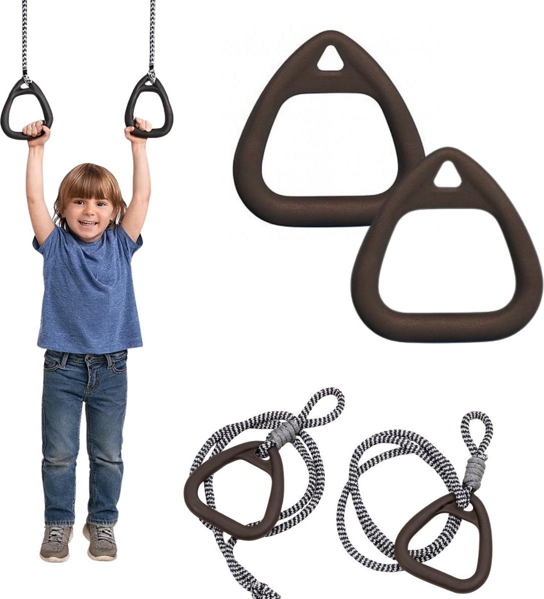 Monkey-Gym Turnringe | Gym Ringe | Gymnastikringe 1.D-27.00-22-black