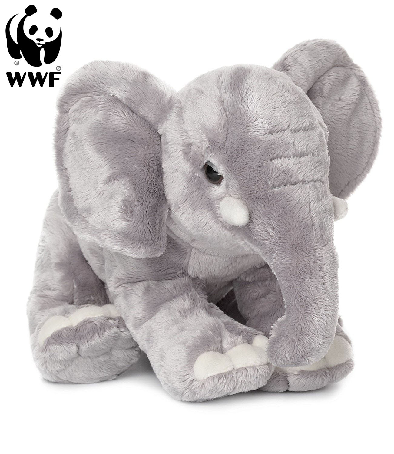 25cm 2 Varianten Kuscheltier Stofftier grau Elephant WWF Plüschtier Elefant 