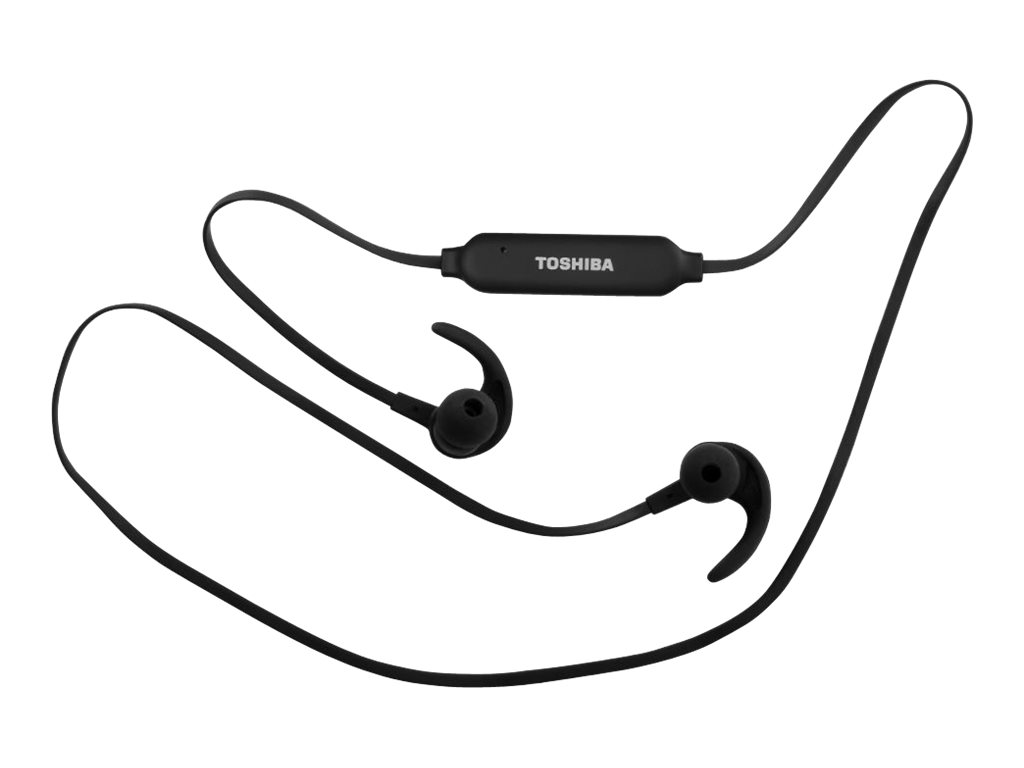 In-Ear-Kopfhörer toshiba bluetooth mit Sporthaken - Mikrofon - bat rec. rec. BT31EBK
