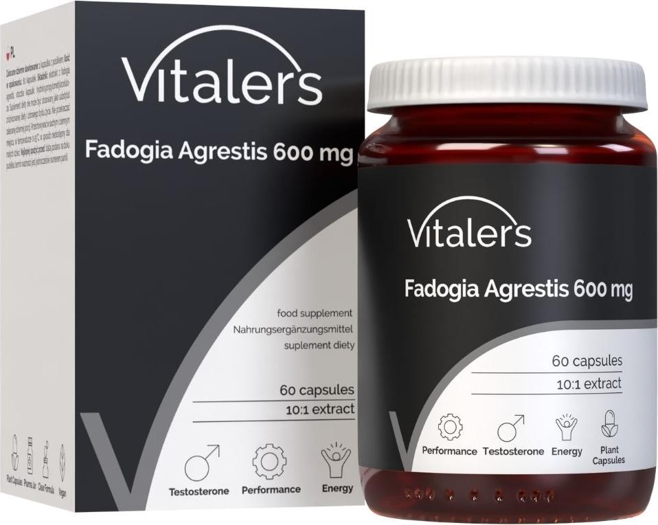 Vitaler's Fadogia Agrestis 600 mg – 60 Kapseln, vegan, 2 Monate Einnahme, ohne Konservierungsstoffe, reine Zusammensetzung VIT-0872