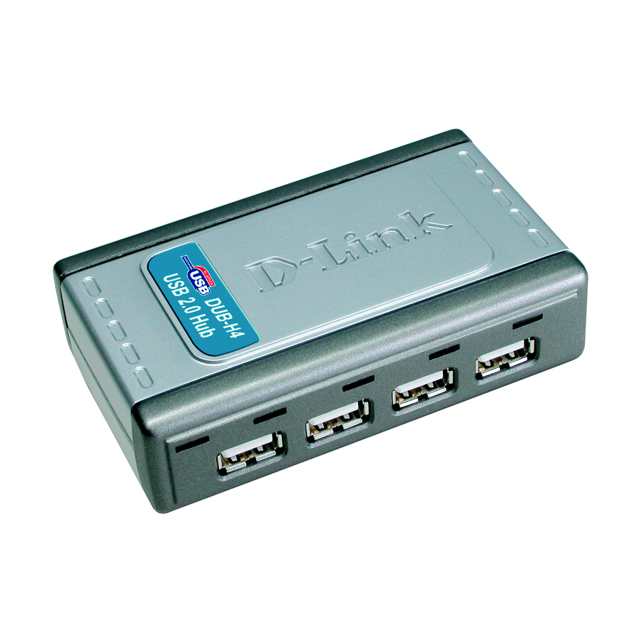 D-Link DUB-H4, USB 2.0, 480 Mbit/s, FCC CE C-Tick, 5 V, Windows 2000, Windows 2000 Professional, Windows 98, Windows 98SE, Windows ME, Windows XP Home,..., Mac OS X 10.1 Puma, Mac OS X 10.2 Jaguar, Mac OS X 10.3 Panther, Mac OS X 10.4 Tiger, Mac OS X... DUB-H4/E