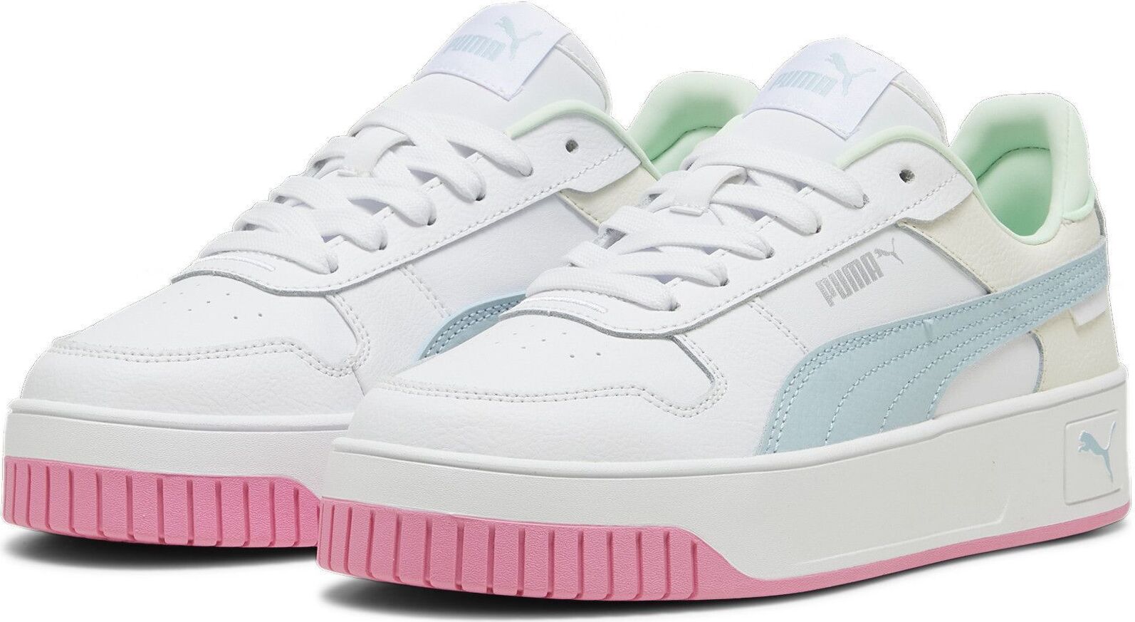 Puma Carina Street - puma white-turquoise surf-puma, veľkosť:5