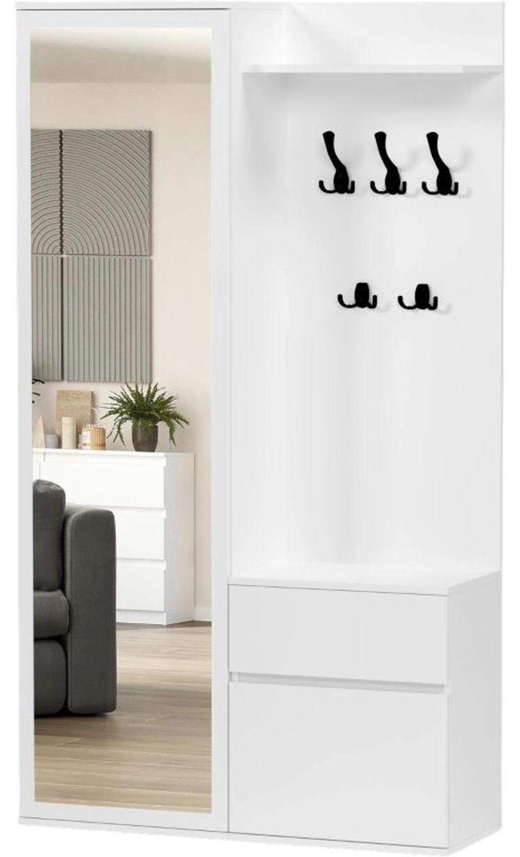 Framire Garderobe - Weiß - 100 x 35 x 181 cm - Modern V-5 V-5 BIALA
