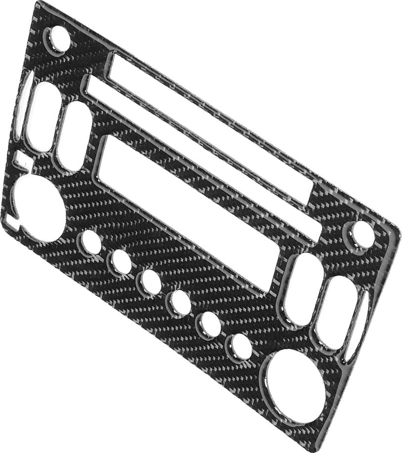 Gistuch Carbonfaser-Konsolenradio-CD-Panel-RahmenabdeckungPassend für Nissan 350z 2006–2009