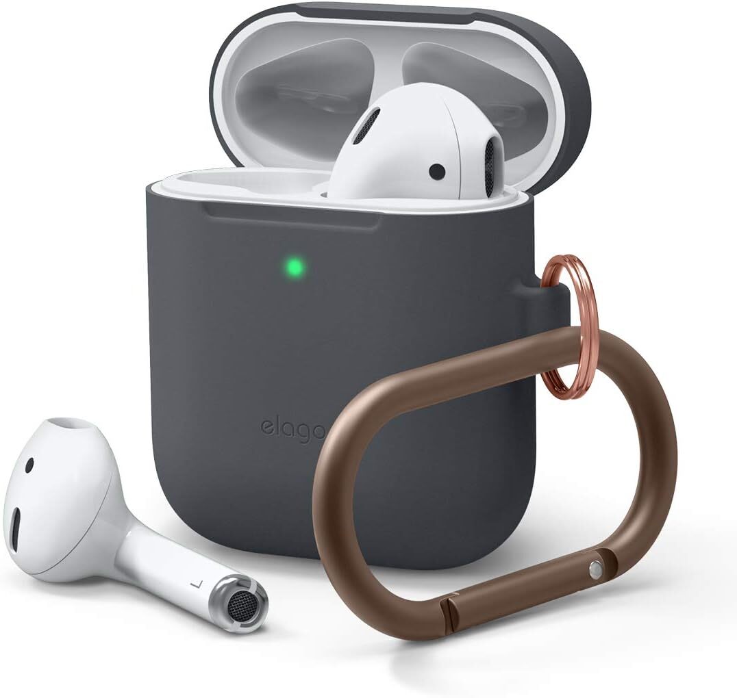 Elago Skinny Hang Case fr AirPods 1 & AirPods 2 Dunkelgrau EAPSK-HANG-DGY