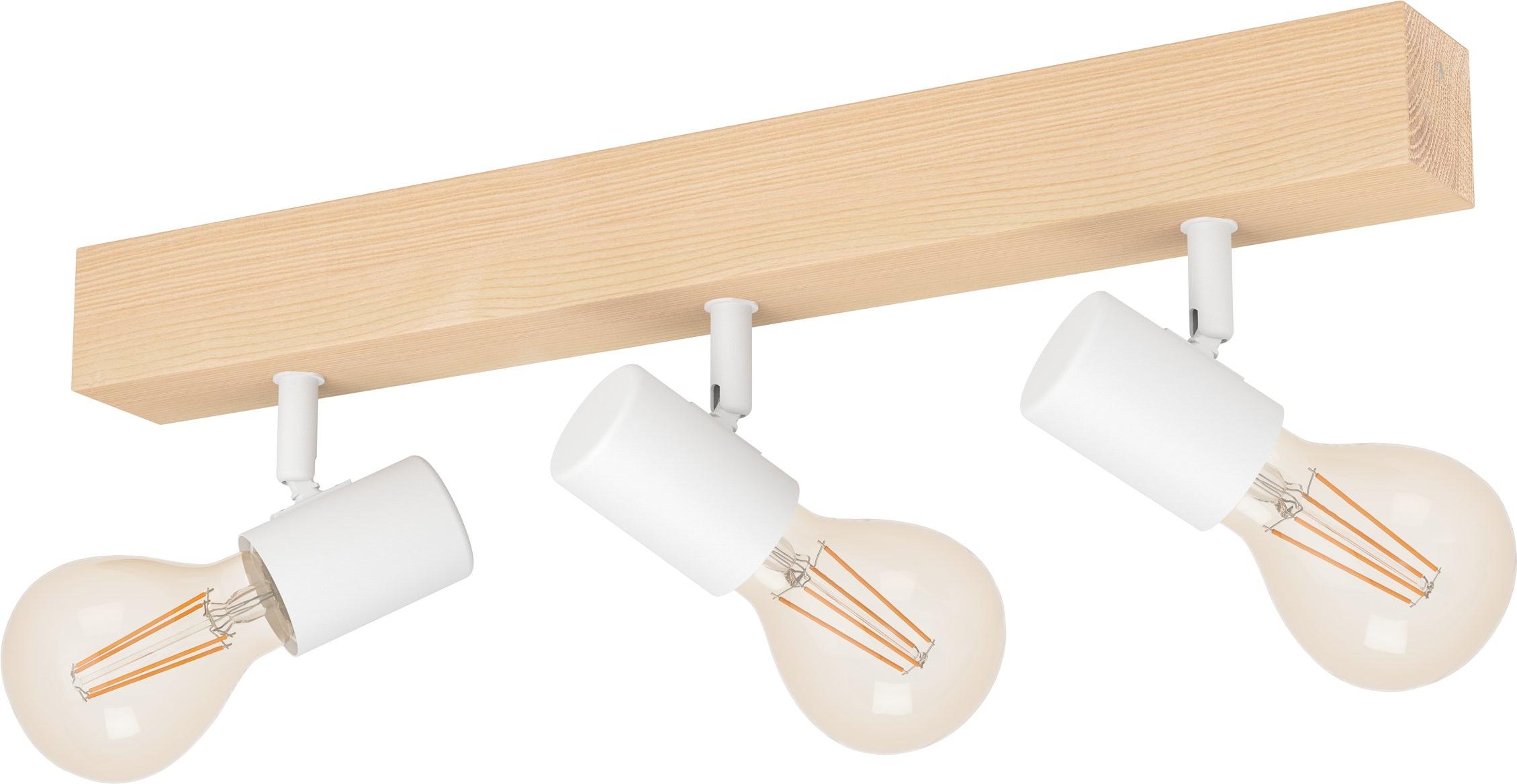 EGLO TOWNSHEND 3 Spot - L48 x B5 cm - braun, weiß - 3X60W exkl. - IP20 99484