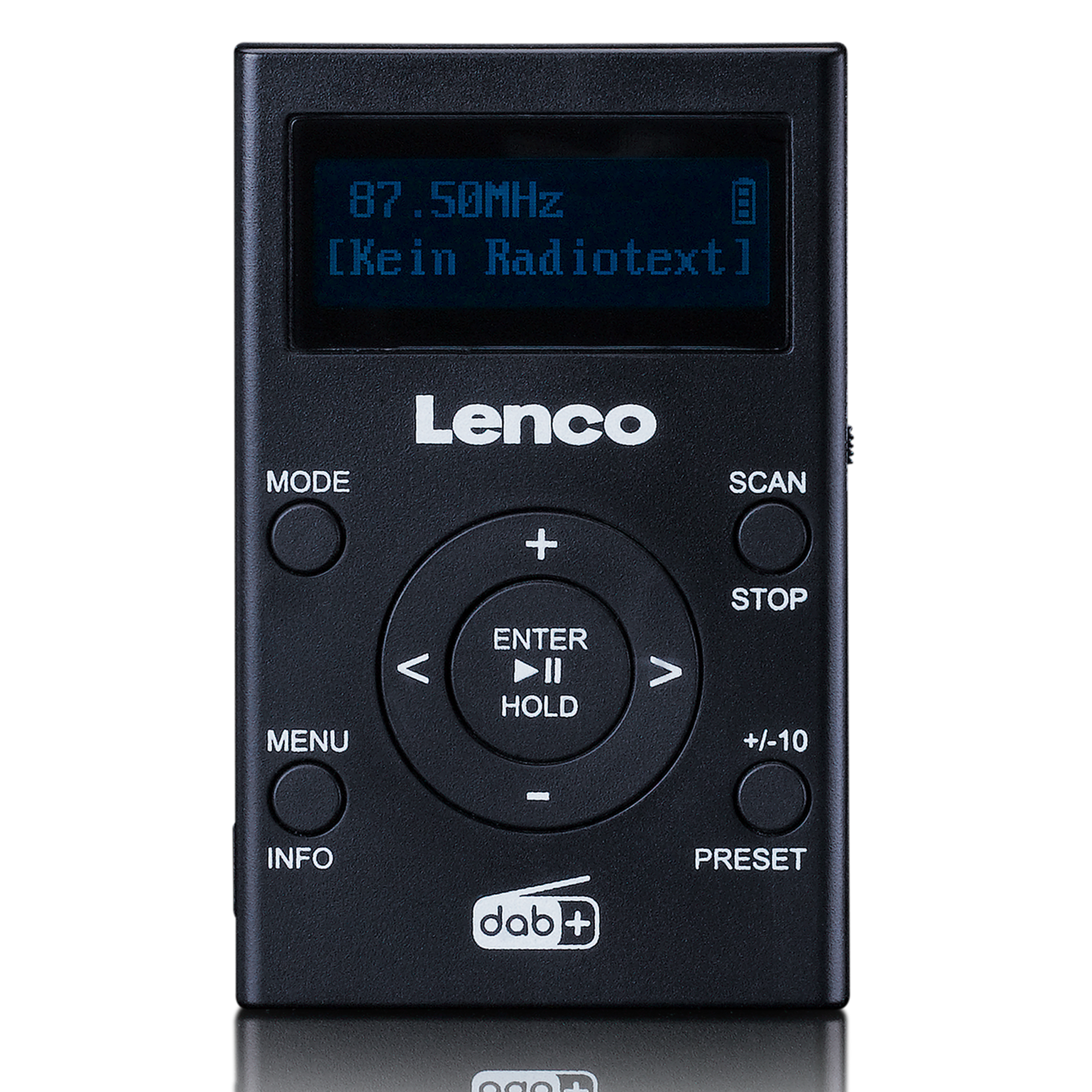 Lenco - PDR-011BK DAB+/FM-Taschenradio mit