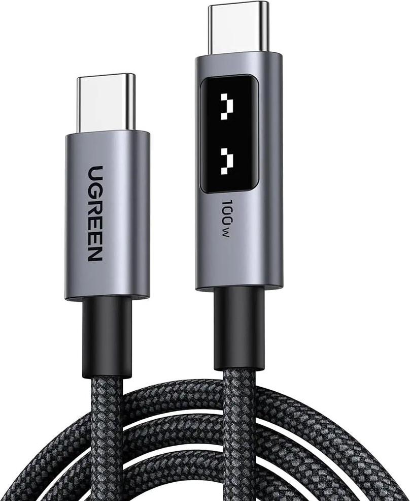 Ugreen 35501, 1 m, USB C, USB C, Čierna