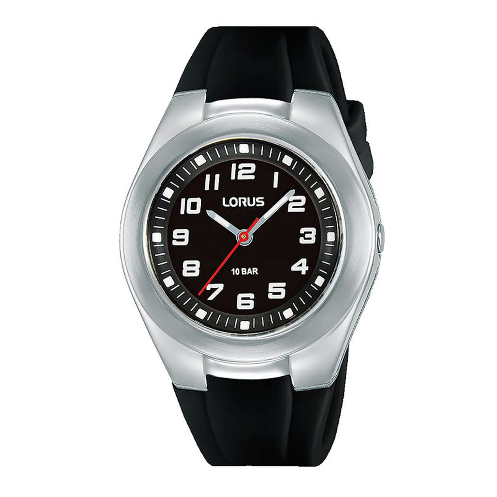 Lorus Kinder schauen zu Marcuss schwarzes Silber One size RRX75GX9