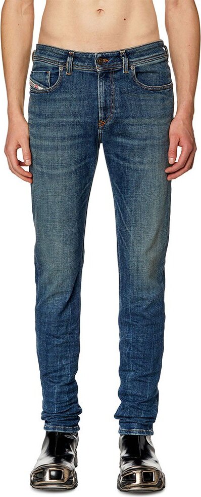 Diesel 1979 Sleenker, Jeans, Blau, verwaschen, Skinny Fit, niedrige Taille, empfohlener Verkaufspreis 195 , Größe W32/L32 A03594-09H67-01-32-32