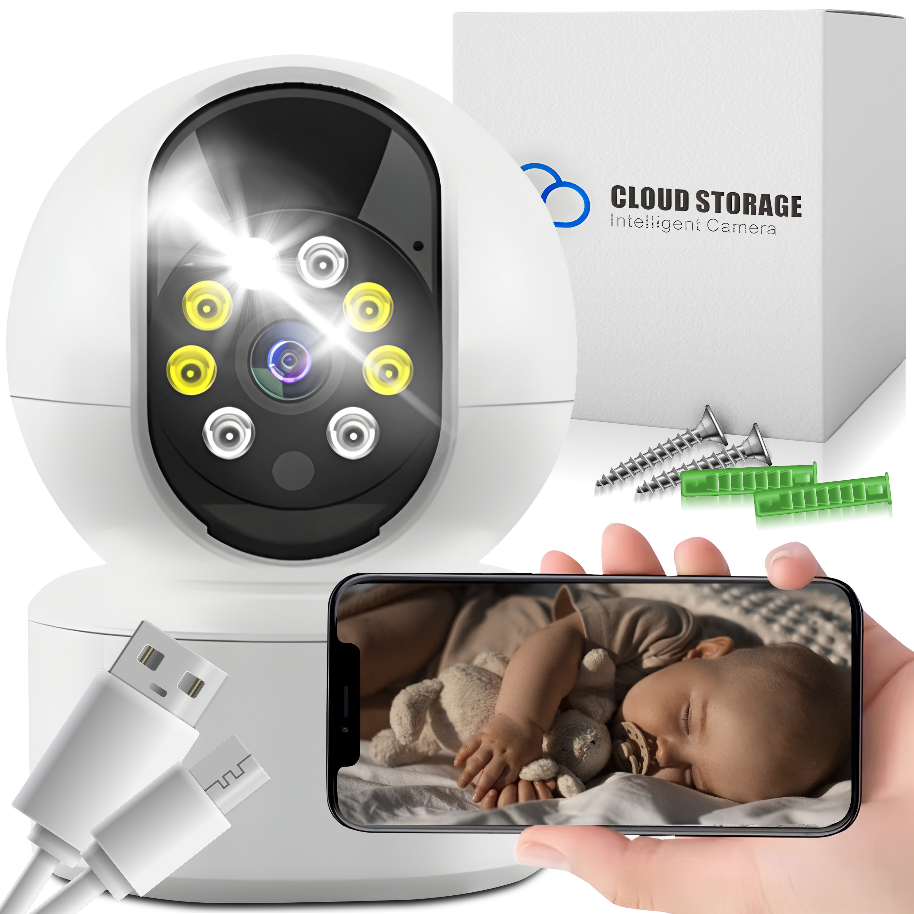 Neno® Babyphone caméra WiFi Lui  Baby monitor, Wireless baby monitor, Wifi  baby monitor