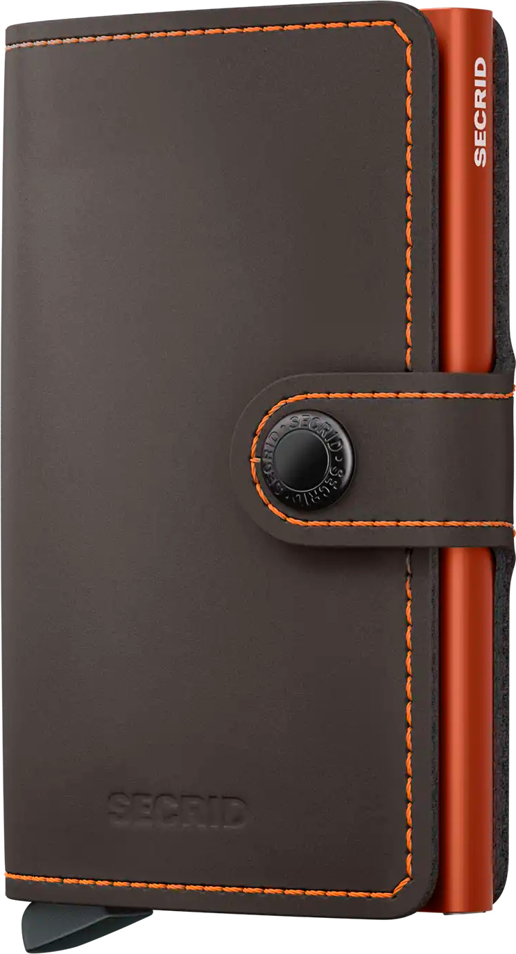 Secrid Miniwallet Matte Truffle & Orange Truffle & Orange Größe MM-Truffle&Orange
