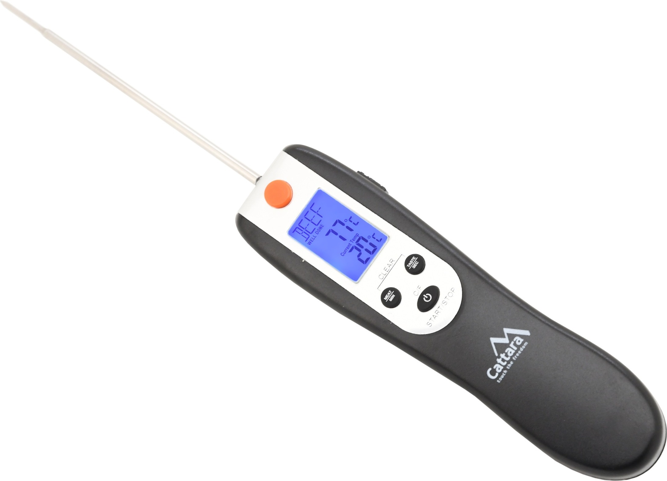 Cattara 13088 - Digitales faltbares Grillthermometer