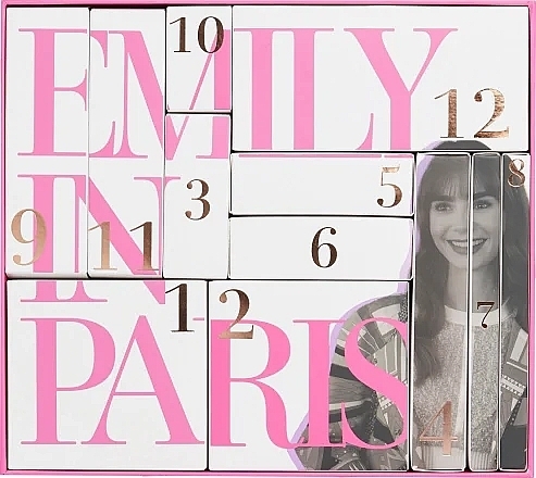 Kalendarz adwentowy Makeup Emily in Paris 12 dní v Paríži Adventný kalendár
