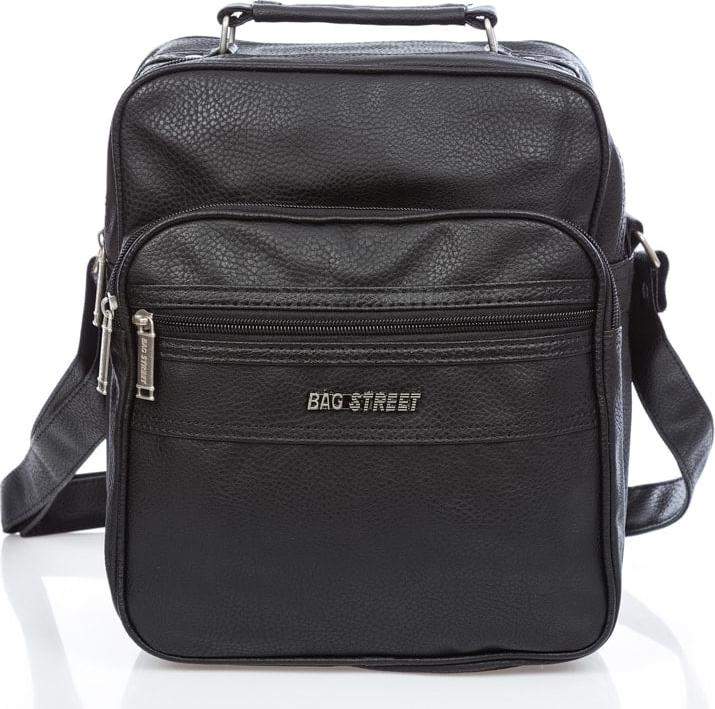 Bag Street Herren Tasche Mittel aus kunstleder Ideal für die Arbeit, robust schwarz