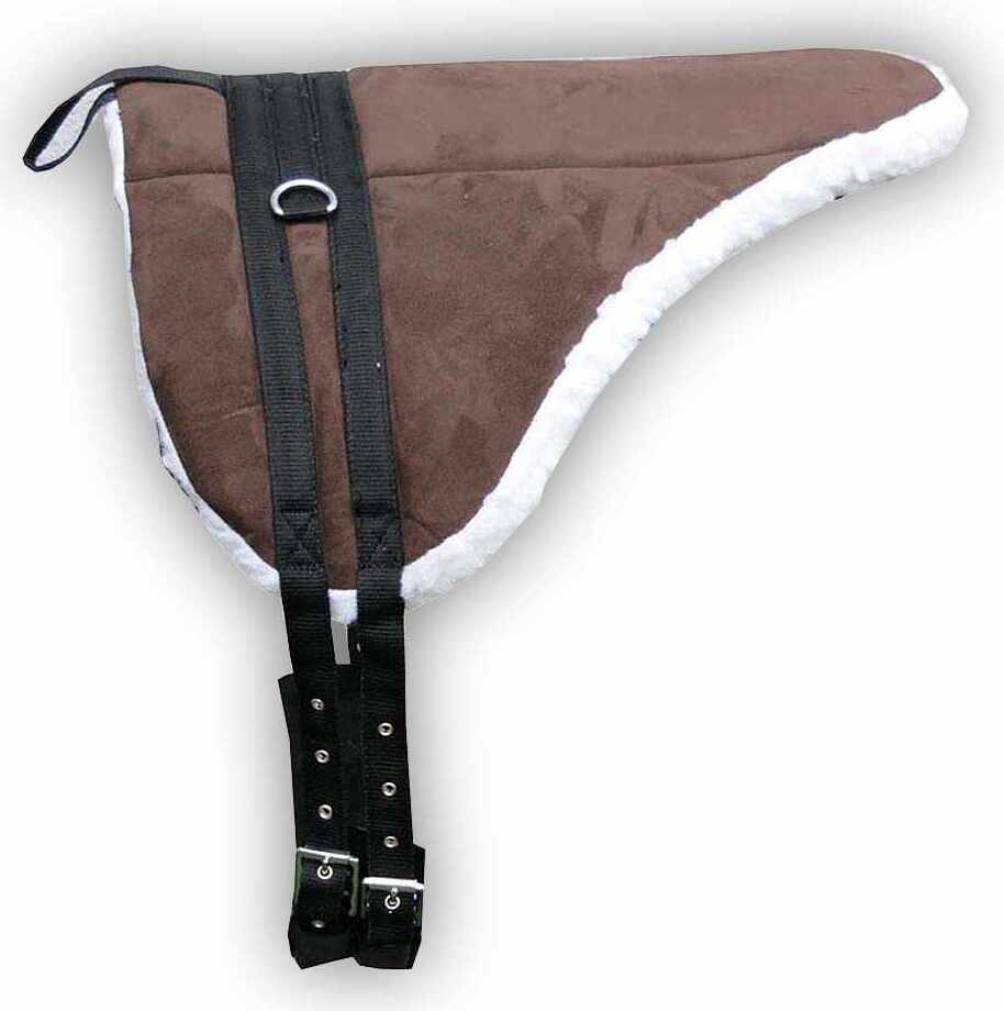 AMKA Shetty Pony Reitkissen mit Sattelgurt Bareback Pad Pony Reitkissen braun 00111