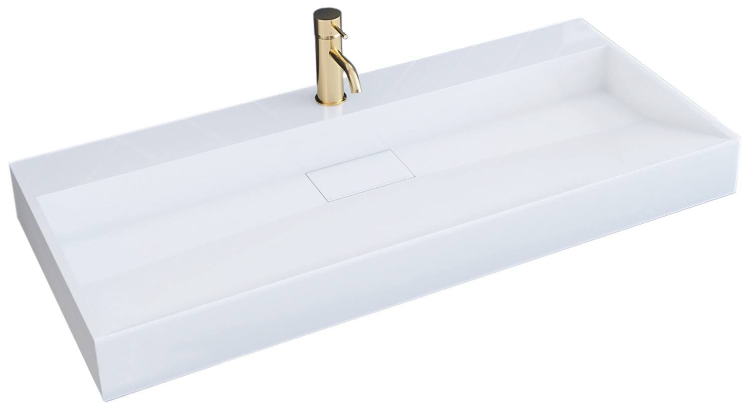 Badezimmer REA REA Aufsatzwaschbecken GOYA 100 Weiß REA-U8903