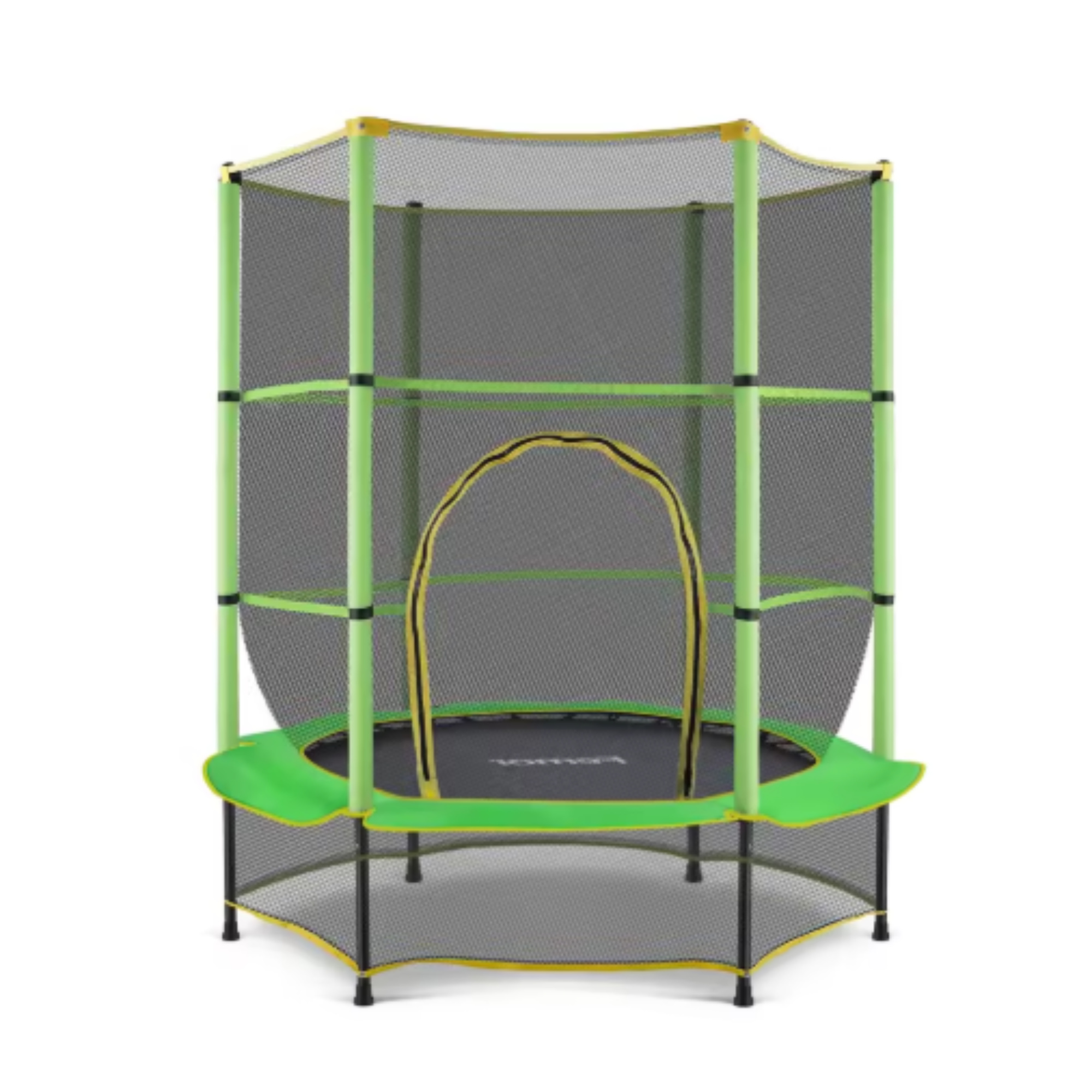 Trampolin mit Sicherheitsnetz - 140 cm - Für Kinder - Kindertrampolin - Grau - Outdoor-Spielzeug - Mini-Trampolin