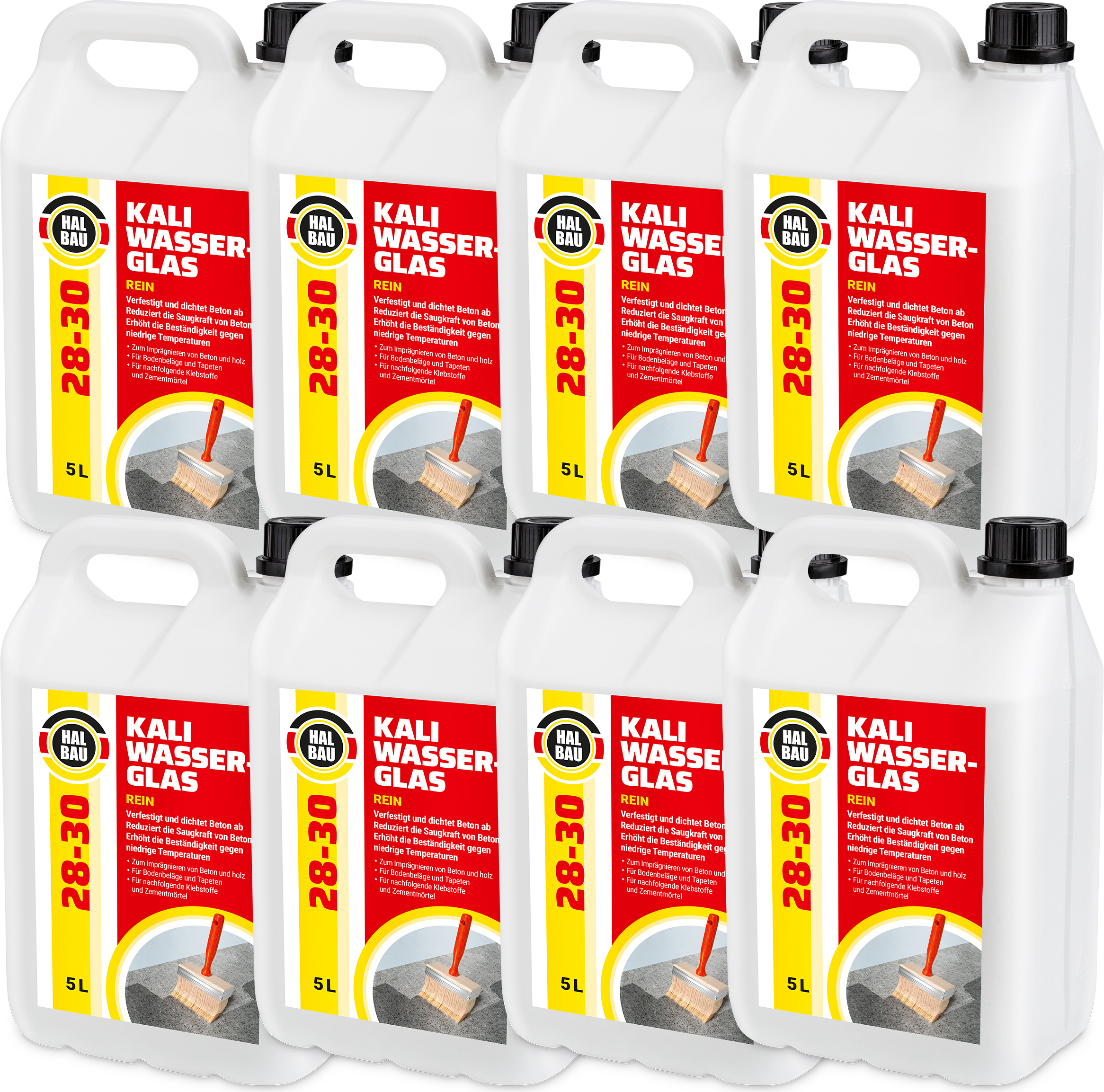Hangato GmbH Kaliwasserglas HB28-30 Grundierung Konservierung Betonimprägnierung Holzschutz 40L HB28-30_40L