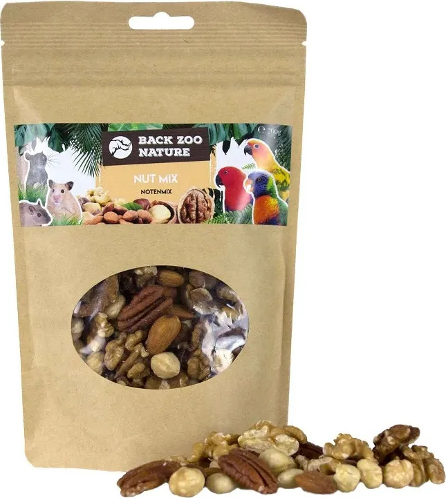 Papageien Nussmischung 200g - Back Zoo Nature, gesunde Snacks für Papageien