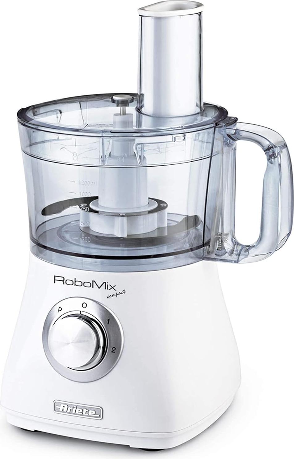 Ariete 1769/00, 2 L, Biela, Otočné, Tlčenie, Miešanie, Kotleta, Rezanie, Hnetenie, Miešanie, CE, Plast