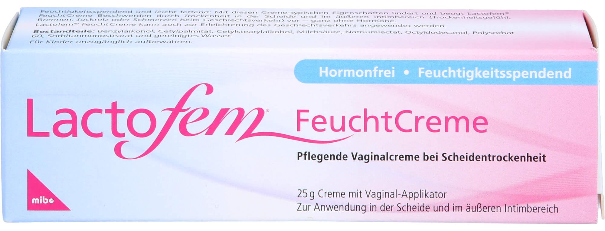 MIBE Lactofem Feuchtcreme pflegende Vaginalcreme bei Scheidentrockenheit, 25 g Creme 12902127