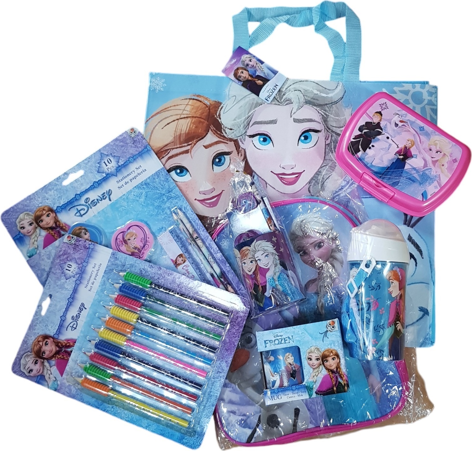 Trendstern Frozen Eiskönigin SET Paket 8-teilig Fanpaket inkl. Rucksack-NEUWARE
