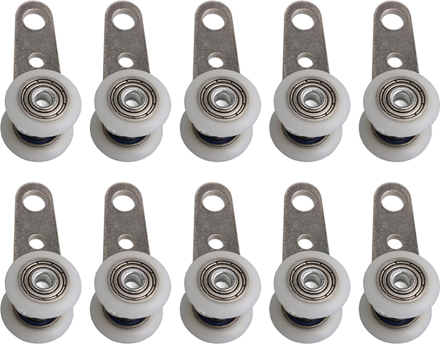 Jormftte Gardinenröllchen, 10 Gardinenröllchen, Gardinenschienenrollen KAU-HT-CPK-PH-20250424-24