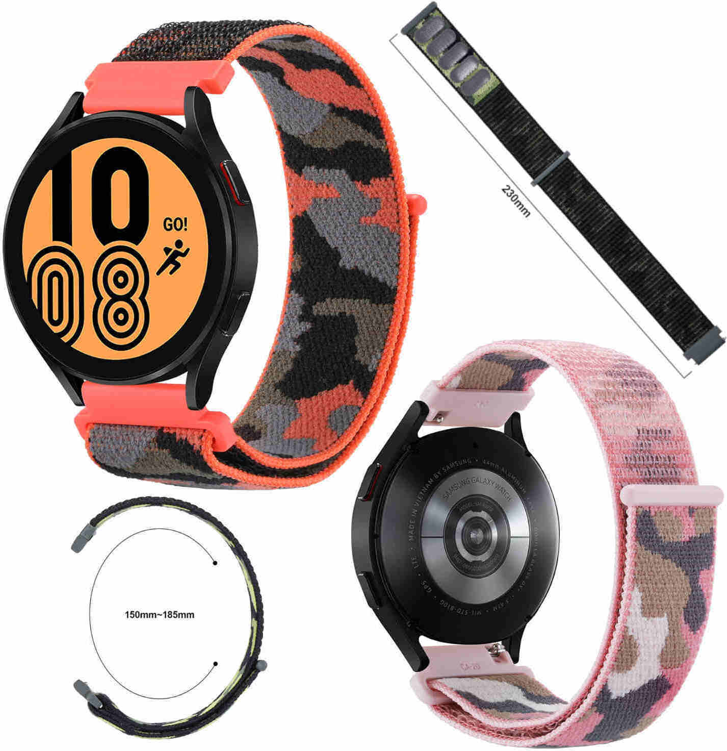 Pre Samsung Galaxy Watch FE 6 5 4 Normal Pro Classic Nylon Armband