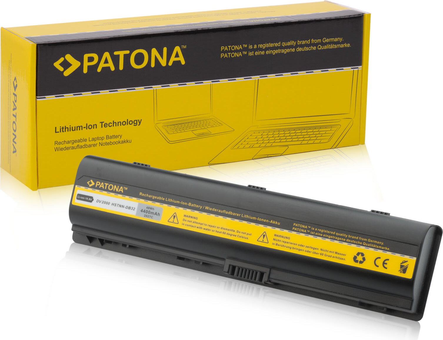 PATONA 2027, Akku, HP, DV2000 DV6000 DV6100 V3000 V600