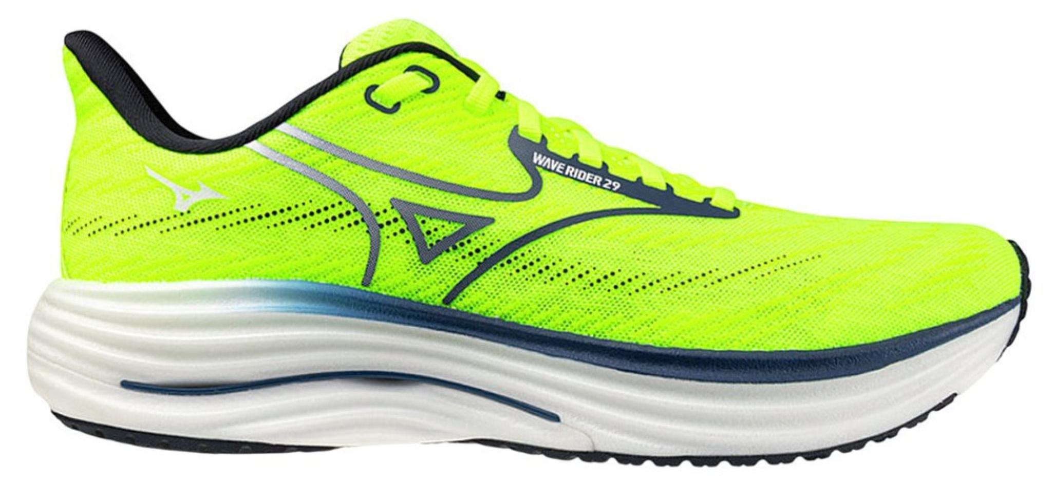 Mizuno Herren Wave Rider Laufschuh - J1GC2503, Farbe:Gelb, Herren Schuhe:44.5 J1GC2503 - 51 - 44,5