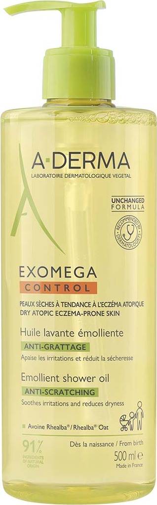 A-Derma Exomega Control Dusch- und Badeöl 500ml