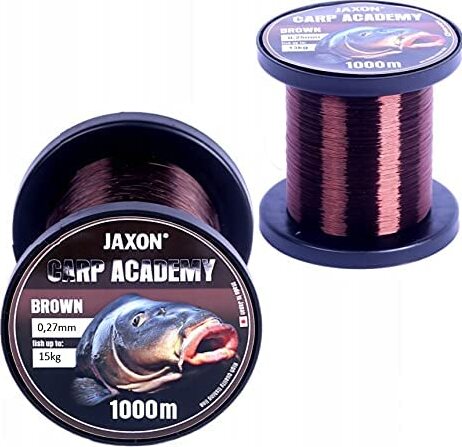 JAXON INTENSA CARP Angelschnur 300m - Dunkelbraun Für Karpfenangeln | 0,30mm / 18kg Tragkraft
