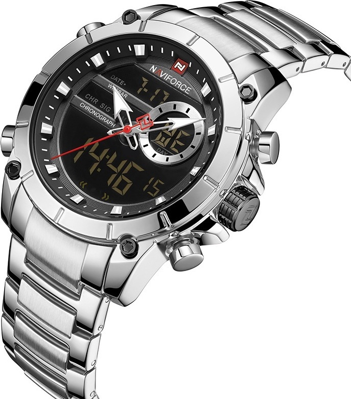 Hodinky NAVIFORCE Scott-Strieborná KP14613