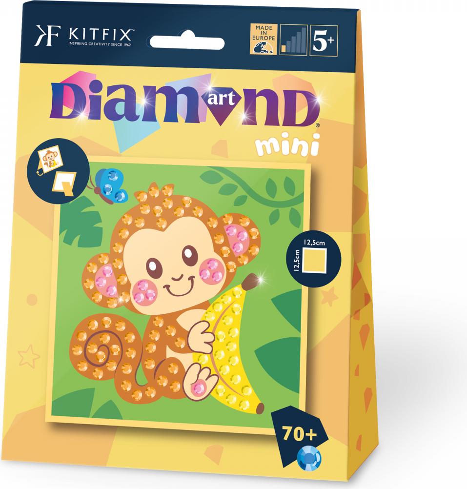 Diamantmalerei für den kleinsten Affen Kitfix - Mini 5+