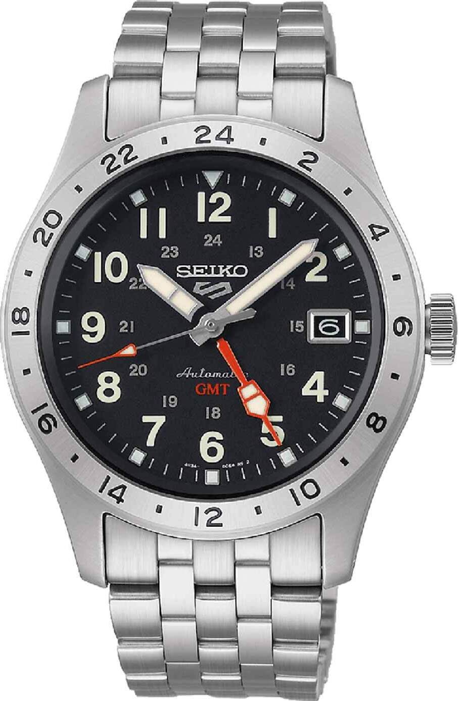 Seiko 5 GMT SSK023K1 Herren Automatikuhr 2. Zeitzone