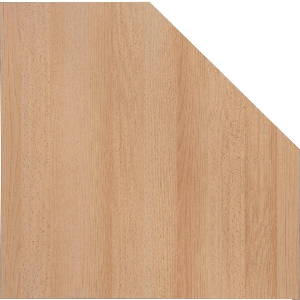 MÖBELPARTNER Verbindungsplatte buche, fünfeckig 65,0 x 65,0 x 2,2 cm 701382