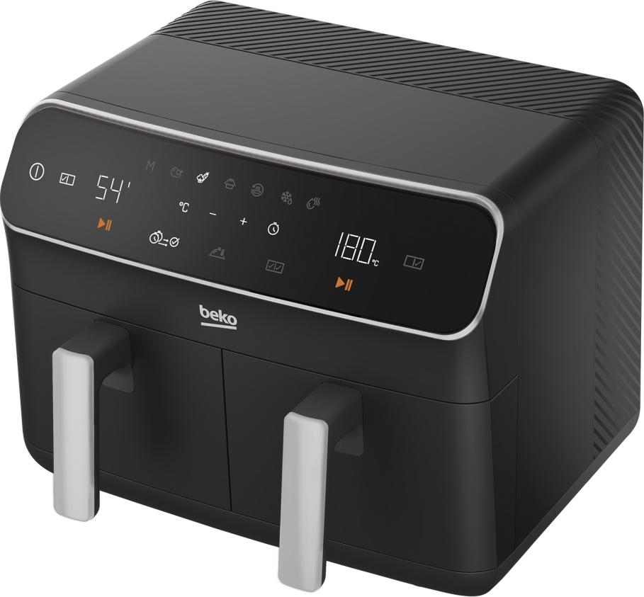 Beko FRL5388B, Heiluftfritteuse, 8,5 l, Doppel, Schwarz, Berhrung, Eigenstndig