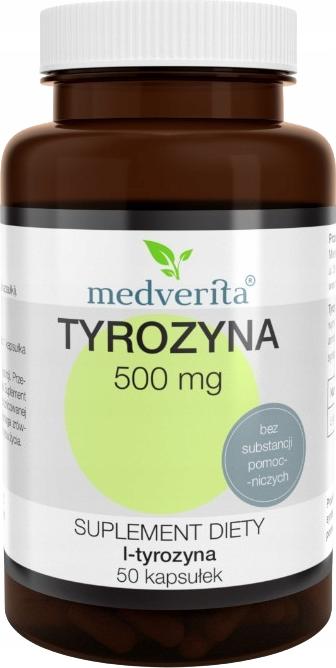 MEDVERITA Tyrosin 500 mg L-Tyrosin MEMORY BRAIN 50 Kapseln MV069