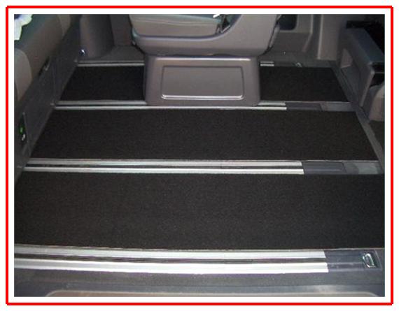 Gastraum Teppich Fußmatten hinten 3-teilig Mercedes Vito mit Schienensystem
