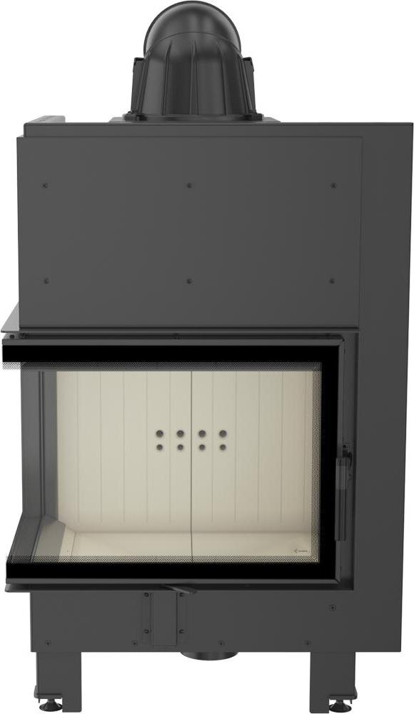 Oceľový krb KRATKI MBZ ľavý 13 kW Ø 200