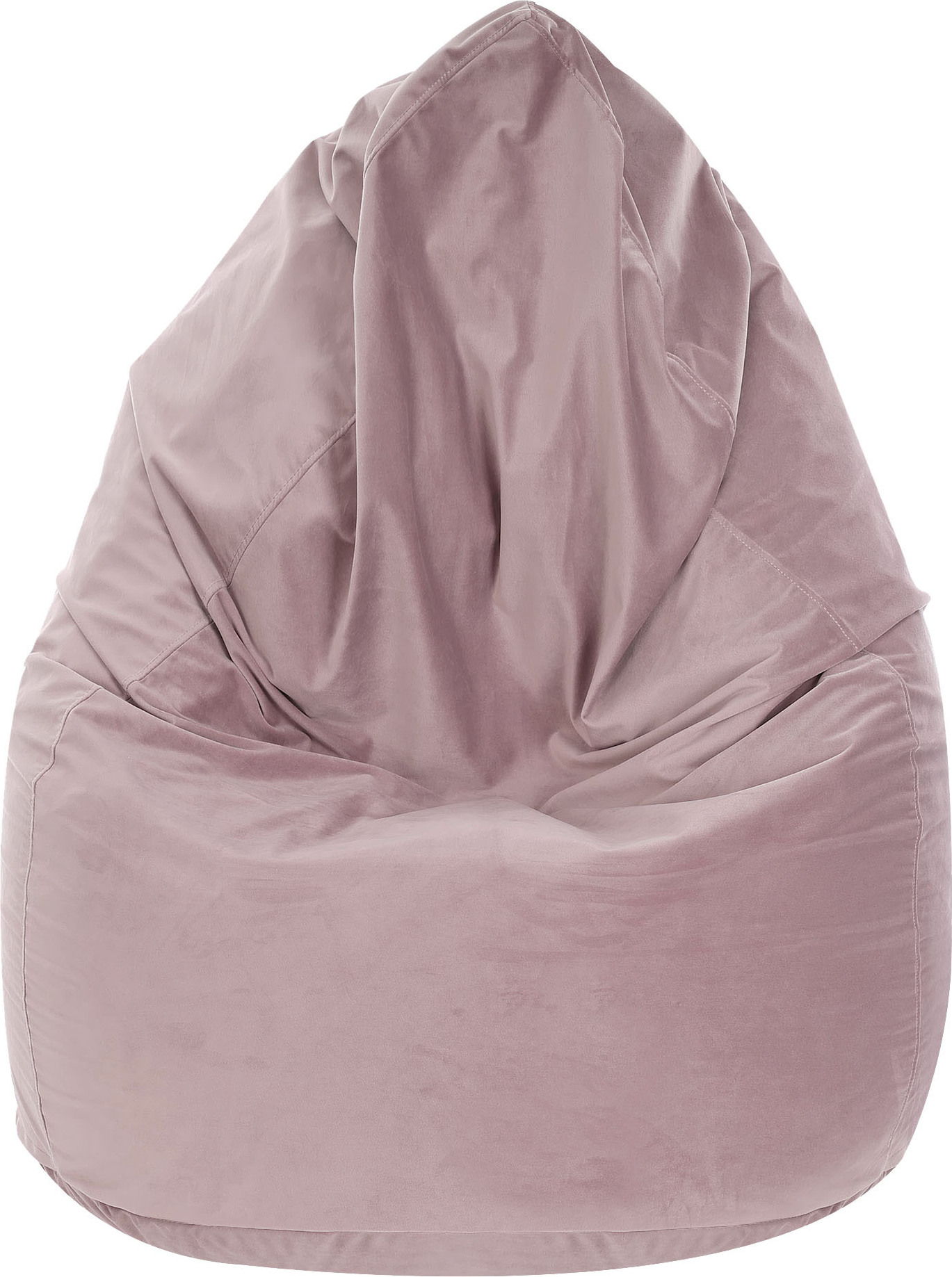 Dreamroots Bean Bag 80x80x120cm Sitzsack mit Lehne und Bezug Sitzkissen Boden Chill Sack Bubibag Sitzsack Sitzsack mit Füllung Sitzsack Old Rose pufm-194