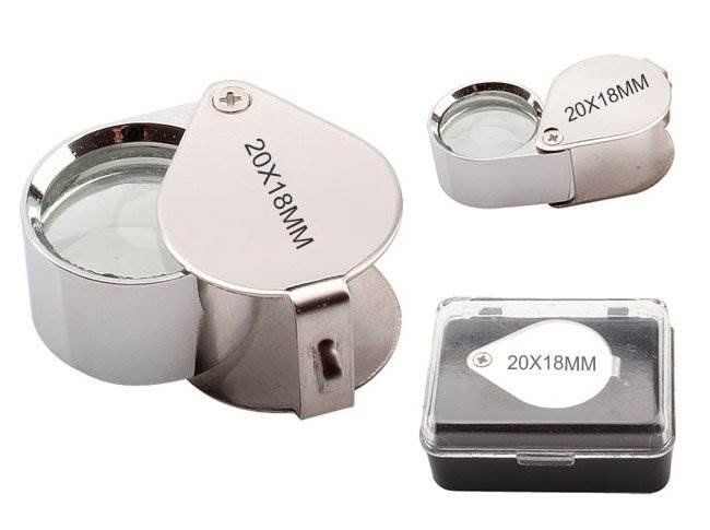 Verk 09003 Mineralogische Klapplupe - Vergrößerung 10 x 18 mm sk-SK