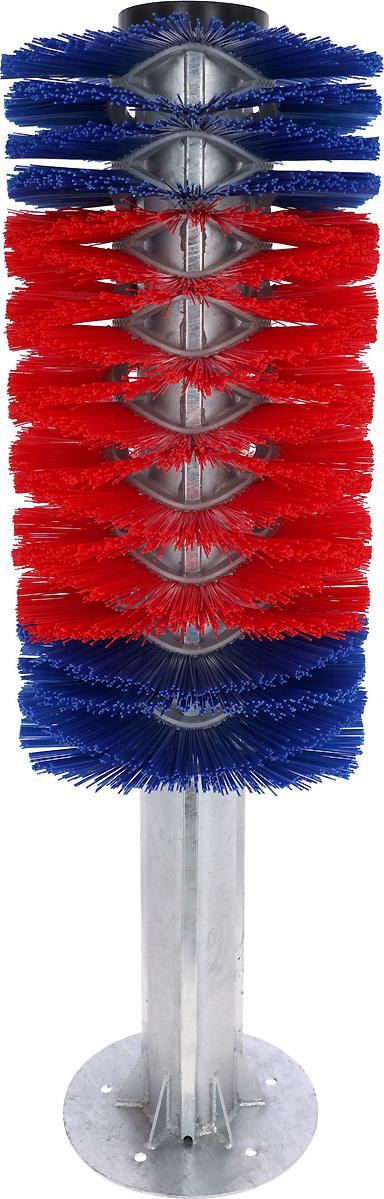 Kerbl Pfahlbürste Maxi, für Rinder und Pferde rot/blau 18650
