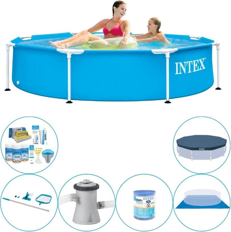 Intex kovový rám 244x51 cm okrúhly - kombinovaný bazén
