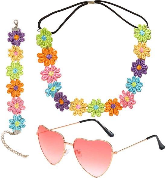 OEM Vintage-Sonnenbrille-Accessoires-Set aus 3 Teilen - Blumen-Halstuch und Sonnenbrille 2026