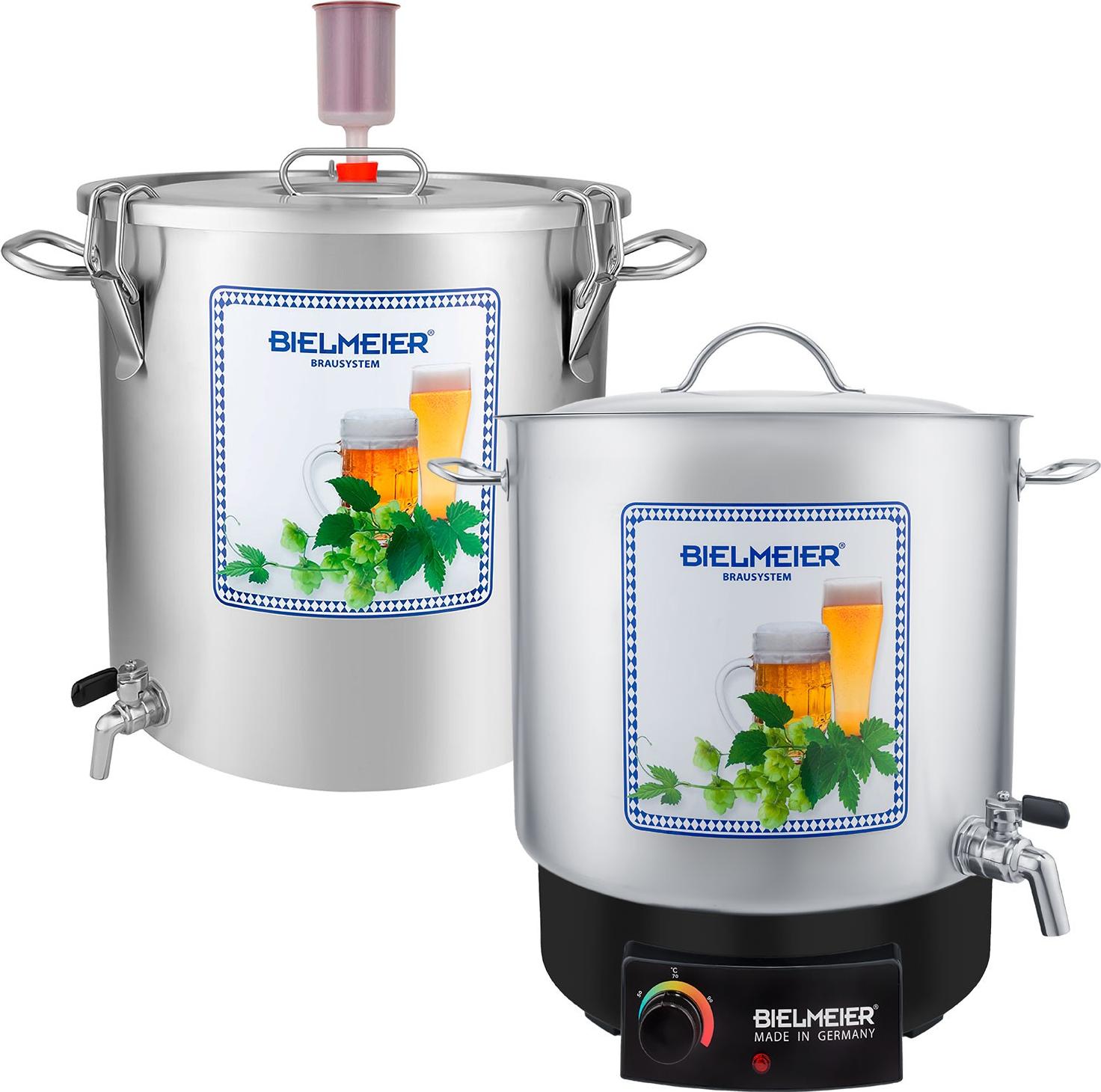 BIELMEIER Bierbrauset Home Brewing 10teil. Maischekessel 2000 W 29 Liter BHG 405 B405200