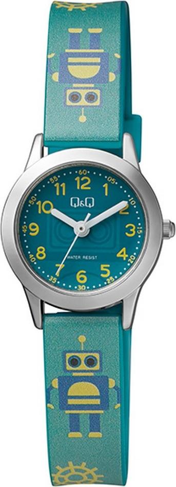 Q&Q Kinderuhr mit Kunststoffarmband, 3 bar QC29J335Y