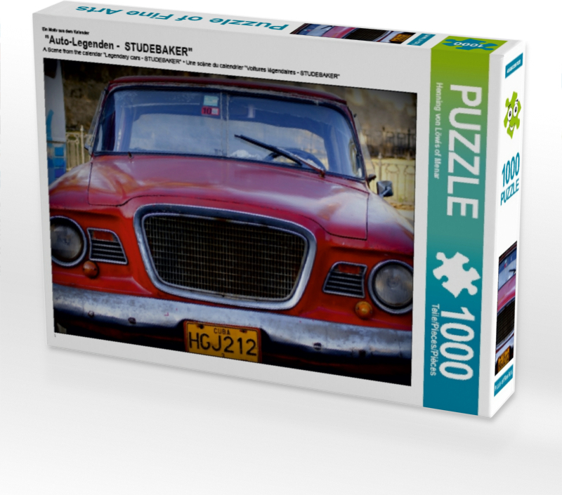 Calvendo Ein Motiv aus dem Kalender "Auto-Legenden - STUDEBAKER" 1000 Teile Puzzle quer 640x480mm, von Löwis of Menar Henning; 7368263